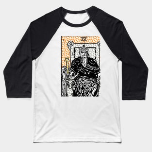 Modern Tarot Design - 4 The Emperor Baseball T-Shirt